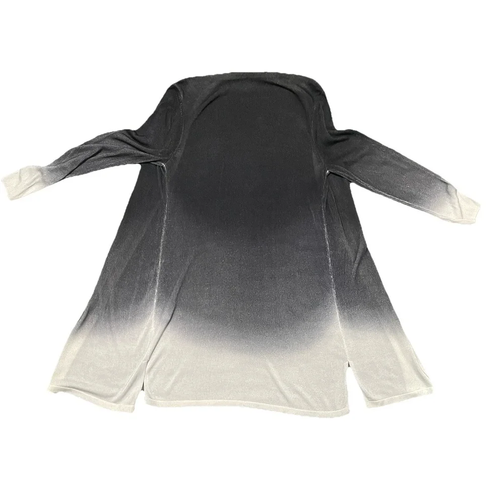 Kobi Halperin‎ Women's Gray Ombre Cardigan Lightweight Sweater  Duster Size M